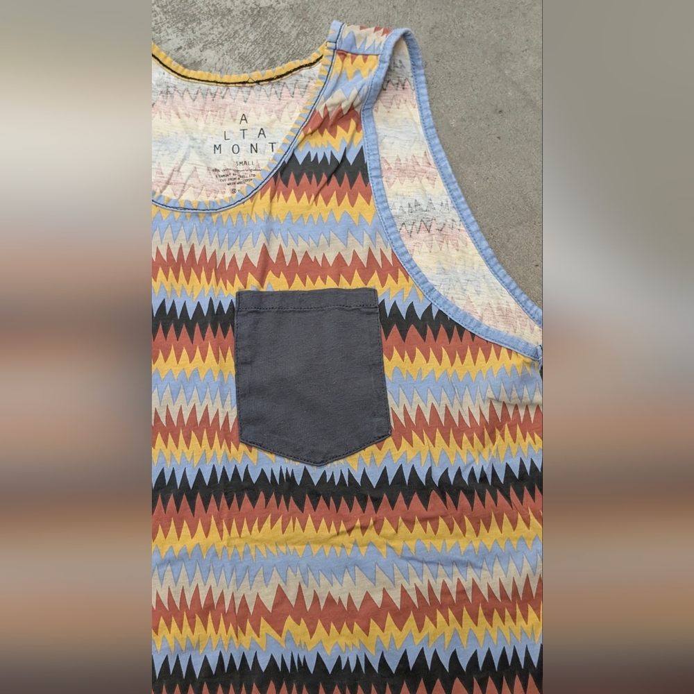 Altamont Colorful Geometric Tank Top, Small